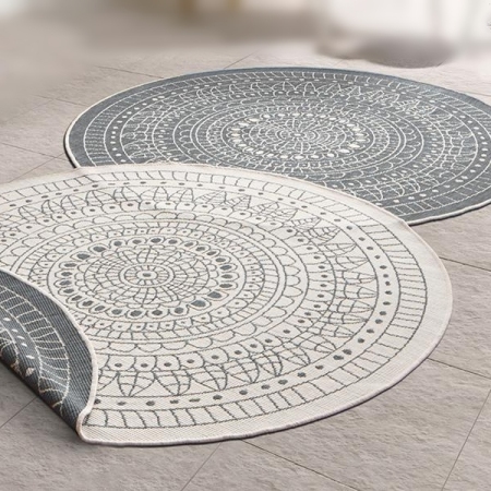 Mandala Rug - Grey