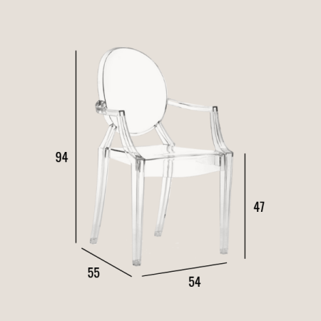 Plexi Chair - Louis Ghost