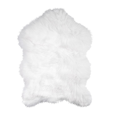 Faux Sheepskin Rug - White