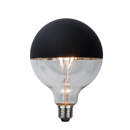 Light bulb Half Black