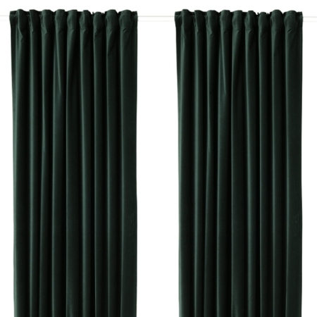 Curtain Velvet Green