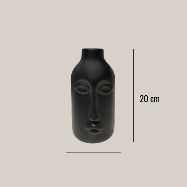 Vase Face, black, S