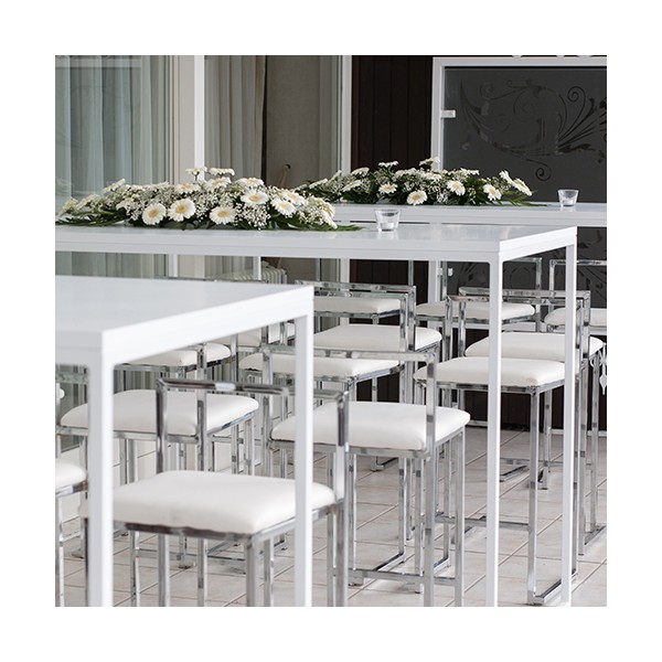 Bar chair - Cube, white