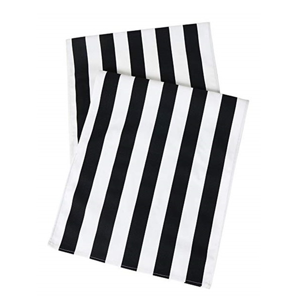 Table runner- black and white