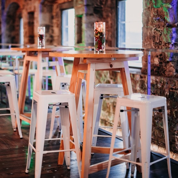 Bar Table - Wood 80 Nature