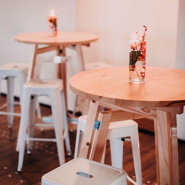 Bar Table - Wood 80 Nature