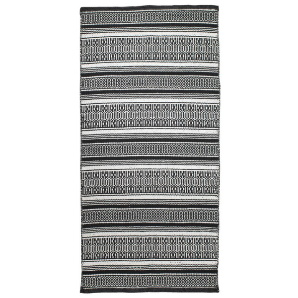 Scandi Rug - Black and White