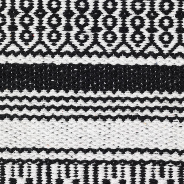 Scandi Rug - Black and White