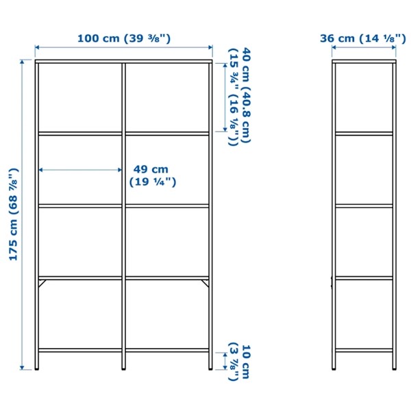 Shelving unit Iron 