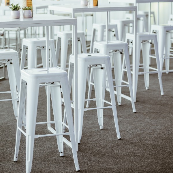 Bar chair - Tolix, white