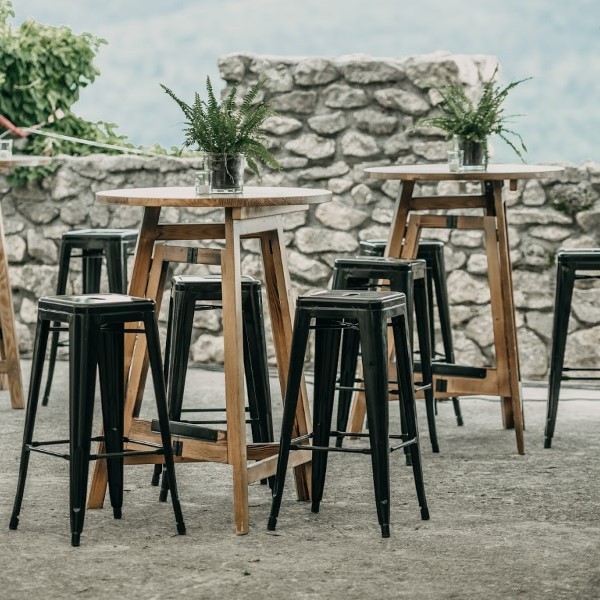 Bar chair - Tolix, black 