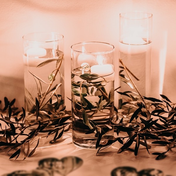 Glass vase in three sizes