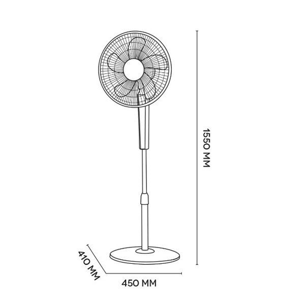 Standing fan