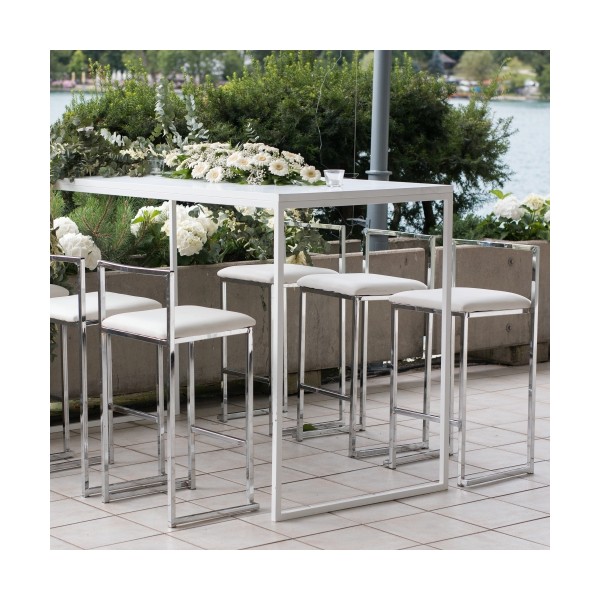 Bar table - Slim 180, white